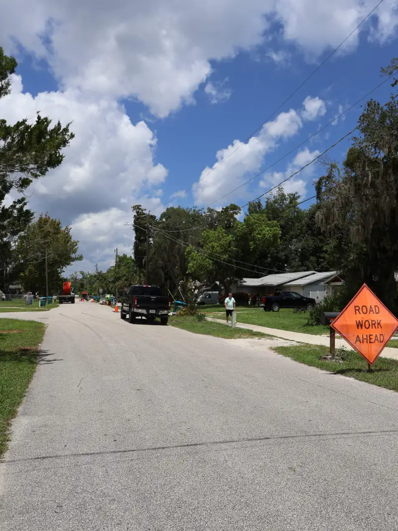 Work zone signed first